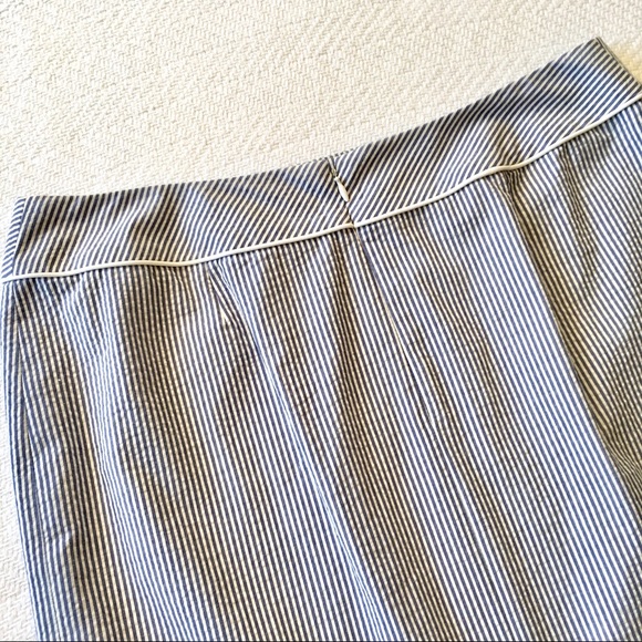 Tahari Seersucker Pencil Skirt - Blue/white sz 10 - Picture 6 of 8